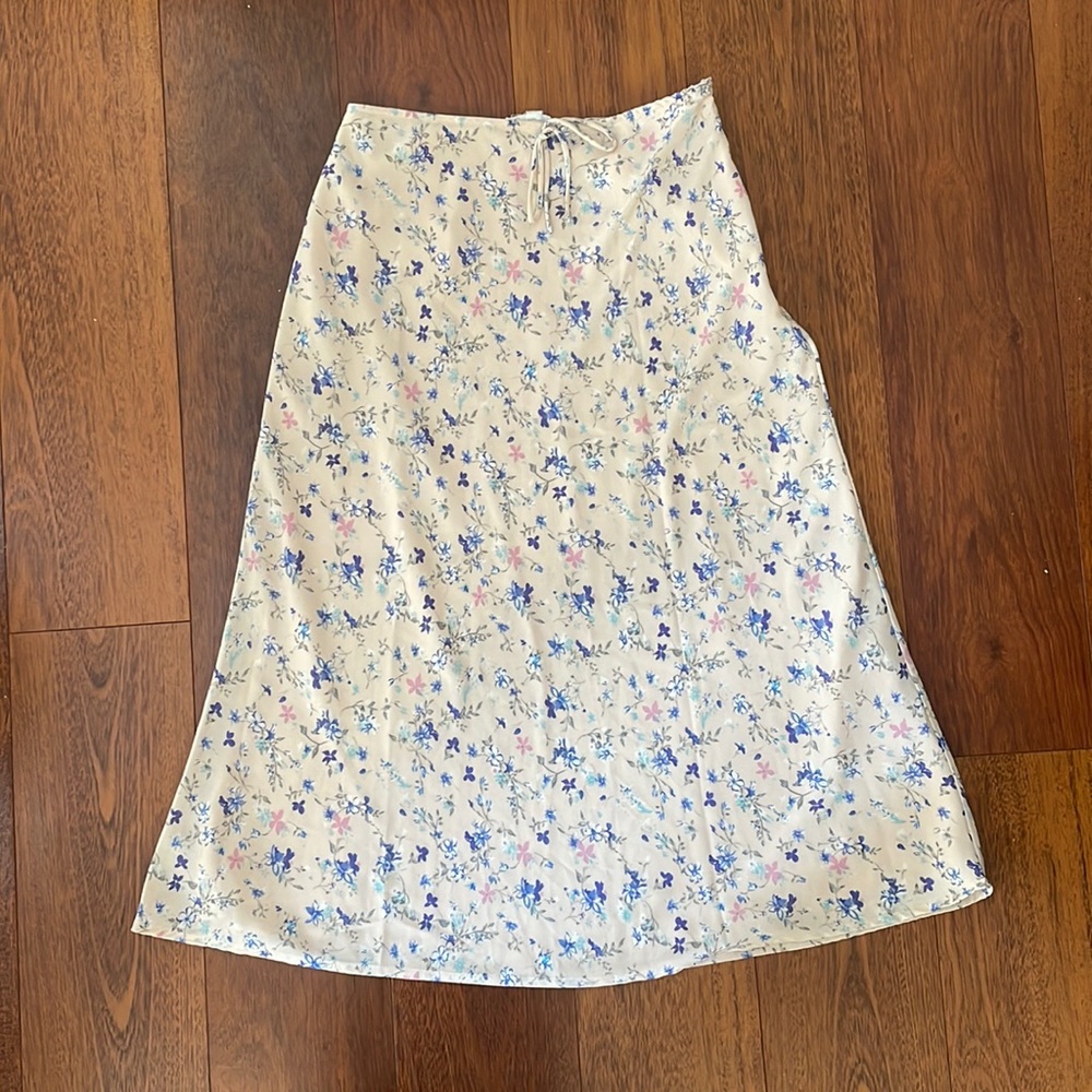 A-line midi floral skirt!